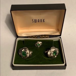 Vintage Swank Cufflinks and Tie Clip